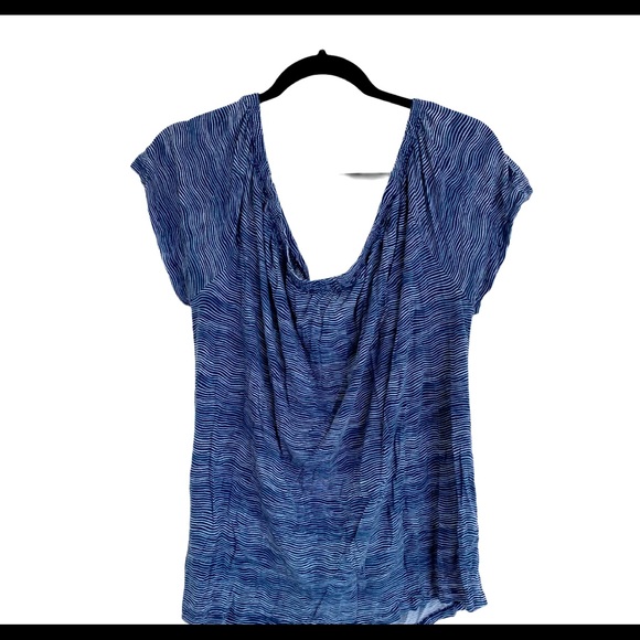 Blue & White casual blouse - Picture 2 of 6